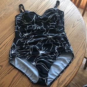 One piece flattering swimsuit